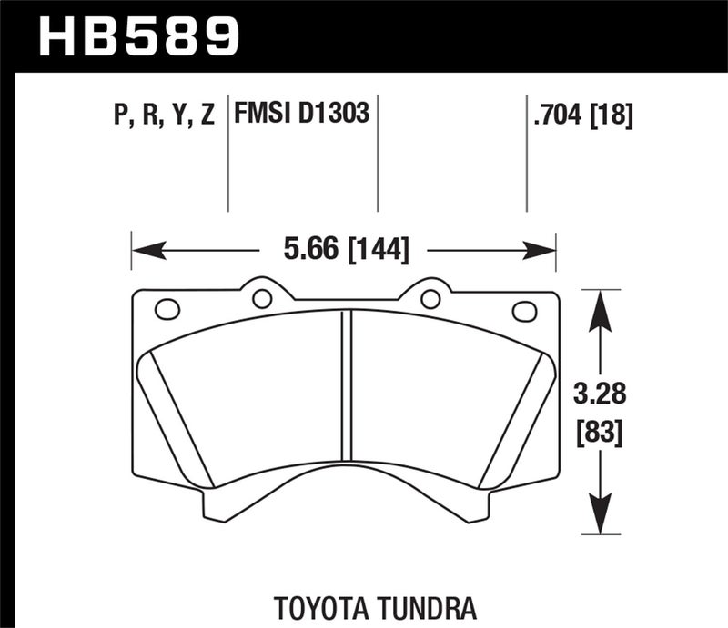 Hawk Performance HB589P.704 SuperDuty Brake Pad - Image 3